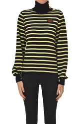 Striped turtleneck pullover precio