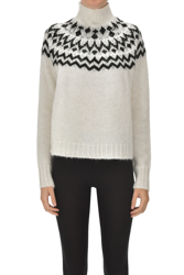 Embellished intarsia turtleneck pullover precio