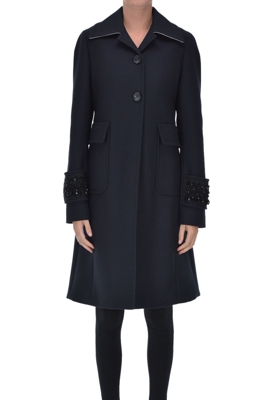 Jewel cuffs coat