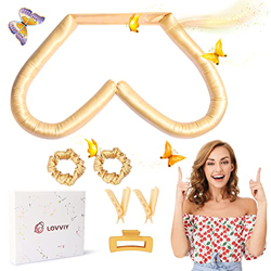 LOVVIY Heatless Curls Curling Ribbon Hair per Capelli, 100% Silk Hair Curler Boccoli Capelli Senza Calore, Silk Tubo Capelli Mossi, 100CM Bigodino Arr características