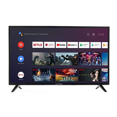 LEVEL HDA9032 Android TV 32 pollici televisore 81 cm (TV LED HD 32 pollici Smart TV, Triple Tuner, Android TV 9.0 Pie, Google Assistant, Google Play, 