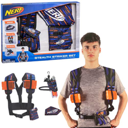 Nerf Elite Stealth Striker Set – Nerf Accessori 3 pezzi – Gilet tattico, maschera Nerf & fondina per munizioni – Gilet originale Nerf & accessori – Ne características