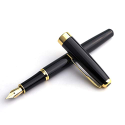 Pennino stilografico, con sacchetto regalo e convertitore di ricarica per inchiostro, strumento di scrittura classico per mancini, per destrorsi e man en oferta