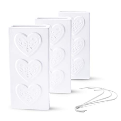 Ligano® Umidificatore in stile country – evaporatore in ceramica per riscaldamento – 3 pezzi