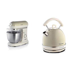 Ariete 1588 Impastatore Vintage - Planetaria per pane, pizza, dolci e pasticceria & 2877 - Bollitore Elettrico di Design, 2000W, 1,7 L, Acciaio Inossi precio