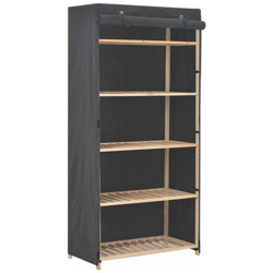 Armadio Grigio 79x40x170 Cm In Tessuto características