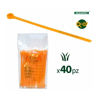 FLASH CUTTER 40 LAMELLE FILI PER DECESPUGLIATORE BACCHETTE MONOFLY mm. 2,8-6