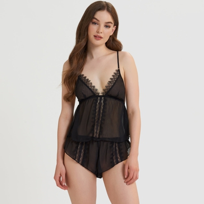 Naya Set Top E Short Nero