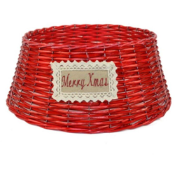 Cesta Rossa Copertura Base Albero di Natale Colore Rosso Ã 45 x 20 cm CESTA ROSSA COPRIBASE ALBERO D.45X20 | PZ en oferta