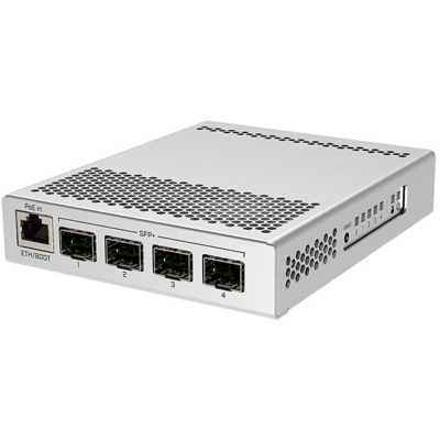 CRS305-1G-4S+IN switch di rete Gestito Gigabit Ethernet (10/100/1000) Supporto Power over Ethernet (PoE) Bianco, Interruttore