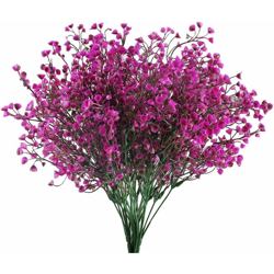 Langray - 4pcs fiori artificiali viola fiori artificiali decorazione plastica fiori decorazione fiori artificiali logotipo fiori piante artificiali precio