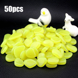 Brillare in The Dark Pebble Du Jardin, 50Pcs, Giallo características