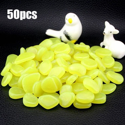 Brillare in The Dark Pebble Du Jardin, 50Pcs, Giallo