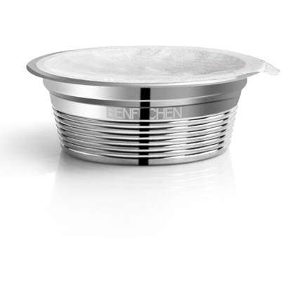 benfuchen Capsule di caffe riutilizzabili riutilizzabili in acciaio inossidabile compatibili con filtro per tazze da caffe LAVAZZA A MODO MIO con 60