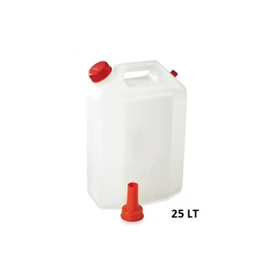 Lgvshopping - Tanica 25 Lt in Polietilene Con Tappo Versatore Neutra 21x44x49 cm Acqua Olio