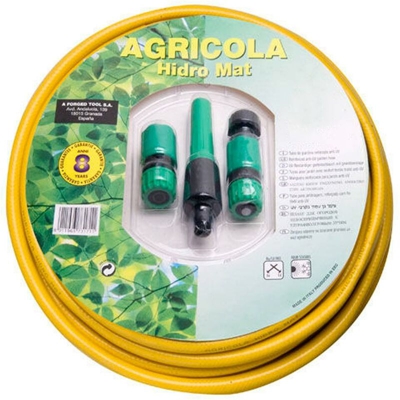 Tubo giallo Hydro Mat 15 mm. - Rotolo da 5/8 "da 15 metri con accessori
