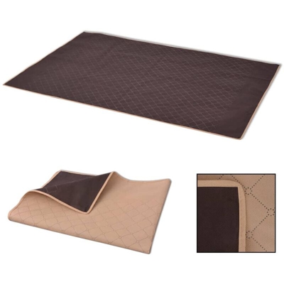 vidaXL Coperta da Picnic Beige e Marrone 150x200 cm - Multicolore