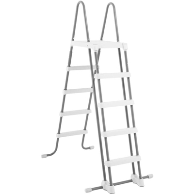 28074 Scaletta Doppia con Gradini Staccabil, l.2, Grigio, 132 cm - Intex