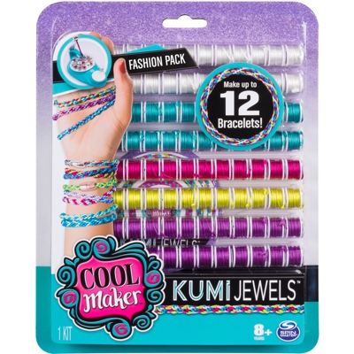 Cool Maker, set moda Kumi per creare fino a 12 braccialetti con KumiKreator, per bambine dagli 8 anni in su (i modelli variano), Bricolage