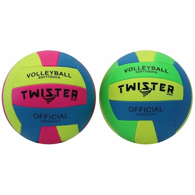 Pallone da pallavolo e beach volley in pelle, dimensioni ufficiali -Giallo