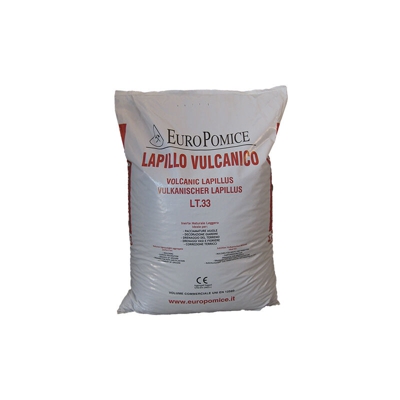 Lapillo vulcanico rosso, lava vulcanica 20/70 mm (c.ca 29 kg - 33 lt)