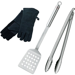 25051 Grillset 3tlg, Wender, Zange, Handschuhe - Rösle características