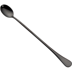 Happyshopping - Serie oro in acciaio inox cucchiaio ghiaccio gambo Ti, cucchiaino da caffe mescolando, cucchiaio di miele, (allungata rotonda e sono características