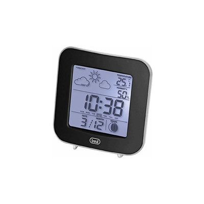 Trevi Me 3106 Mini Stazione Meteo, Plastica, Nero