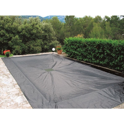 WERKA PRO 10663 - Telo di copertura per piscina rettangolare, 8 x 14 m, colore: Blu marino
