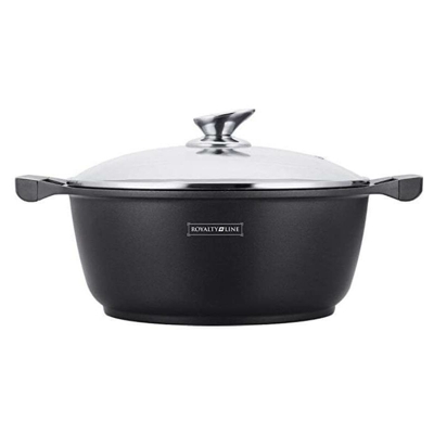 Pentola con rivestimento antiaderente Royalty Line RL BS | 34cm Nero