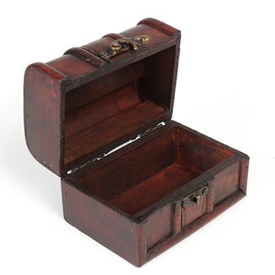 Scatole per gioielli Scatola di legno Scatola di immagazzinaggio Display Collana del tesoro