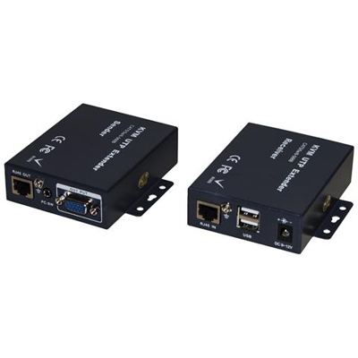 ESTENSORE KVM PER VIDEO VGA, TASTIERA E MOUSE USB 200 MT CON CAVO DI RETE