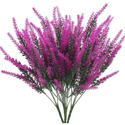 Langray - 4 Pz Fiori Artificiali Lavanda Fiori Artificiali Lavanda Piante Artificiali Viola Piante Artificiali Per Matrimonio Vaso Balcone Giardino