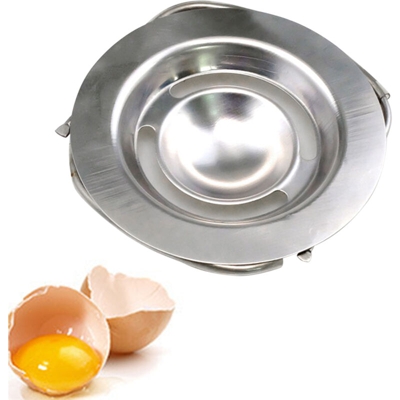 Separatore di uova Separatore di tuorlo d'uovo in acciaio inossidabile Separatore di tuorlo pieghevole Filtro per uova per la cottura Utensili da