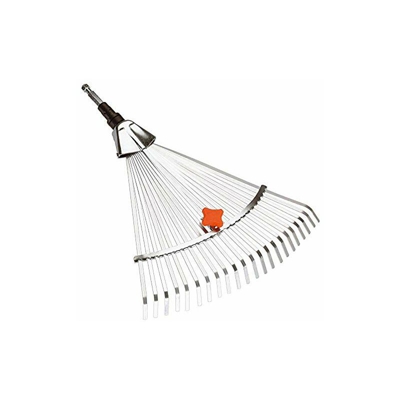 Scopa regolabile GARDENA combisystem: Rastrello per foglie con larghezza variabile da 30 a 50 cm, adatto per tutti i manici combisystem (3103-20)