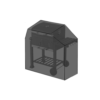 GRASEKAMP Qualität seit 1972 64248 GRASEKAMP-Copertura Protettiva per Barbecue Tepro Toronto Grill, Nero, L x B x H 90 x 49 x 103 cm