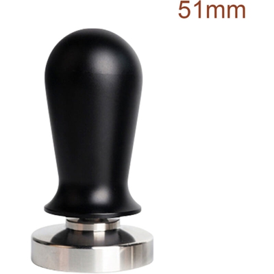 Tamper per caffe Tamper per caffe espresso in acciaio inossidabile da 51 mm con elegante manico in legno Tamper a mano per caffe espresso a