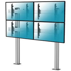 031-2400k3 Supporto Da Pavimento Videowall Da Avvitare Per 4 Schermi Monitor Tv Lcd Led 45''''-55'''' características