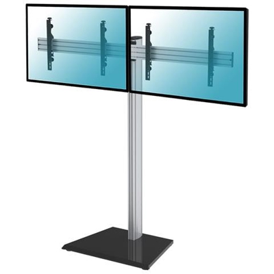 031-1220k1 Supporto A Pavimento Per 2 Tv Lcd Led 50-55, Altezza 175 Cm