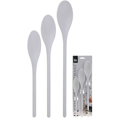 Set 3 cucchiai di plastica di diverse dimensioni