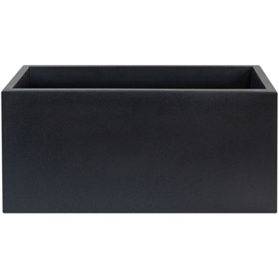 WellHome Top garden RODRI Vaso in Polietilene a rotomoldeo Colore Antracite 70 x 30 x 30 cm