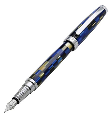 Xezo Urbanite Blue Retro Style Serializzata Medium Stilografica (Urbanite Blue FM)