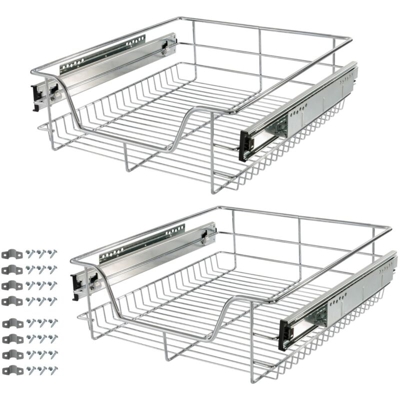 2x Cassetto Telescopico 50 cm - Arebos