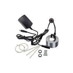 DC 24V 12 LED luce Fontana Fogger umidificatore Acqua Stagno nebulizzatore atomizzatore testa vaporizzatore Con AC Power Adapter (Silver-2) en oferta