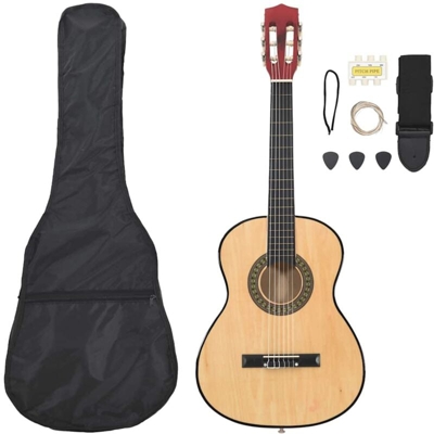vidaXL Set Chitarra Classica 8 pz Bambini e Principianti 3/4 36'