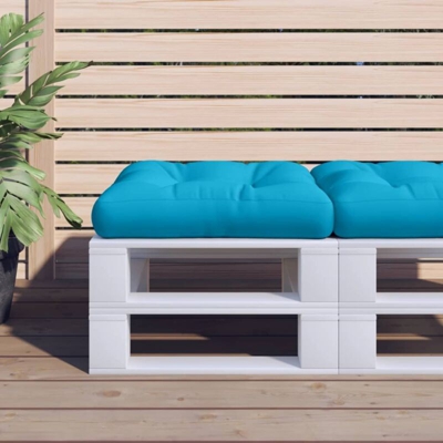Cuscino per Pouf su Pallet Blu in Tessuto - Blu - Vidaxl