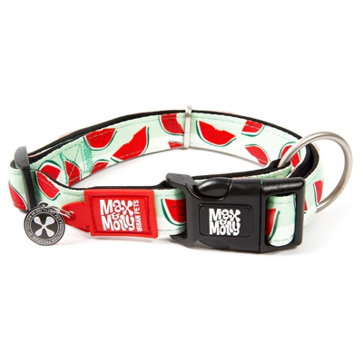 Collare per cani Max & Molly Smart ID Watermelon  - Tg. S: circonferenza 28-45 cm x H 1,5 cm