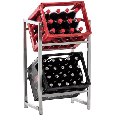 Scaffale Porta Casse di Bibite Lennert Acciaio inox S