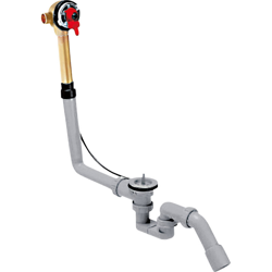 Ingresso vasca Exafill con scarico e rubinetteria di troppopieno per vasche standard - 58125180 - Hansgrohe en oferta