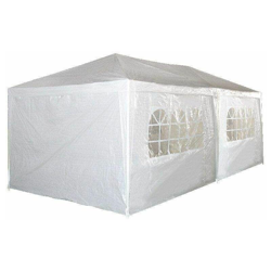 Bc-elec - 5300-0001 GAZEBO - PADIGLIONE TENDA DA PARTY IN GIARDINO - TENDA DA GIARDINO - TENDONE DELLA BIRRA DA 3X6 M RESISTENTE ALL'ACQUA - Blanco características